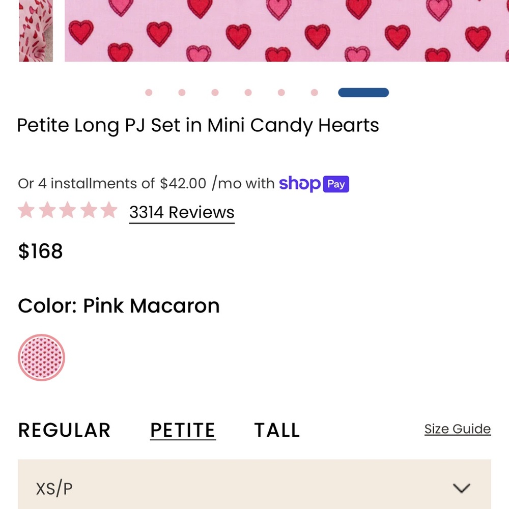 Printfresh heart pjs Petite XS - Picture 8 of 9